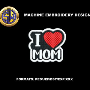 Mama Embroidery Design, Applique Mother&#39;s Day Machine Embroidery File, Instant Download