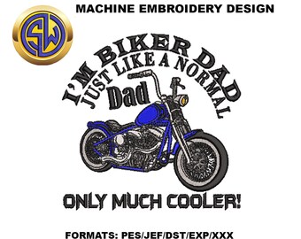 Dad Embroidery Design , Father's Day Machine Embroidery File, Instant Download