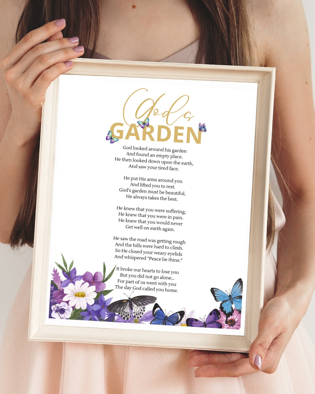 Digital God's Garden Poem Wall Art - Etsy