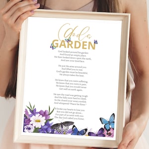 Digital God&#39;s Garden Poem Wall Art