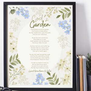 Digital God's Garden Poem Wall Art - Etsy