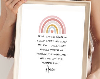 Digital Now I Lay Me Down To Sleep Print