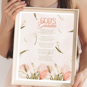 Digital God&#39;s Garden Poem Wall Art