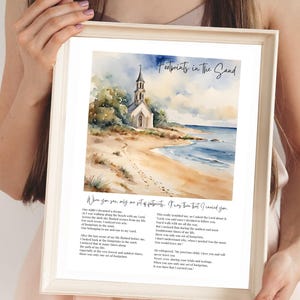 Digital Footprints in the Sand Memorial Poem - Can be personalized
