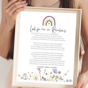 Poster Look numérique pour moi dans les funérailles de Rainbows
