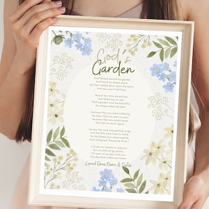 Digital God&#39;s Garden Poem Wall Art