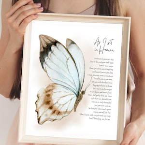 Digital As I Sit in Heaven Poem Wall Art