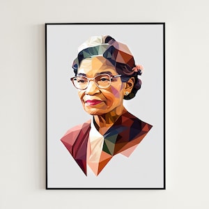 Rosa Parks, Women History Month, Empower, Inspire, AI Art, Wall Art, Decorations, Wall Prints
