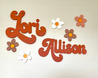 Wooden Name Sign Customer Name Sign Baby Shower Gift Custom Nursery Decor Name Wall Decor Sign for Nursery Personalized Name Sign
