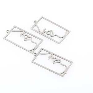 Pendentif visage de femme en acier inoxydable 2 pièces, boucles d'oreilles visage contour, breloques d'art moderne, bijoux silhouette visage femme, accessoires en acier, SH-270