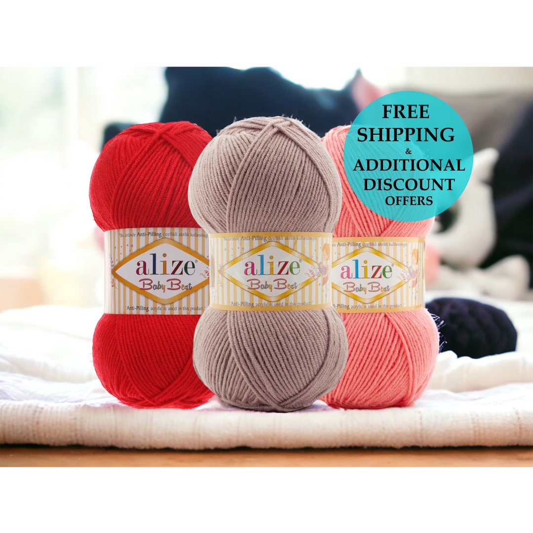 Alize Baby Best Yarn, Baby Soft Yarn, Anti Pilling Yarn, Hypoallergenic