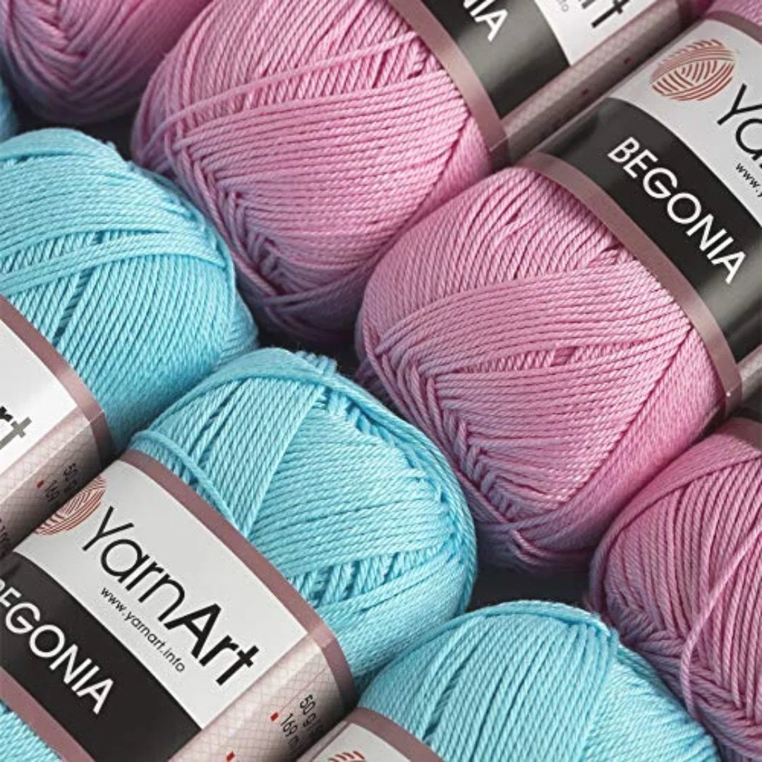 Yarnart Begonia Yarn, Sport Mercerized Cotton Yarn, 100 Mercerized, Cotton Yarn, Crochet Bikini