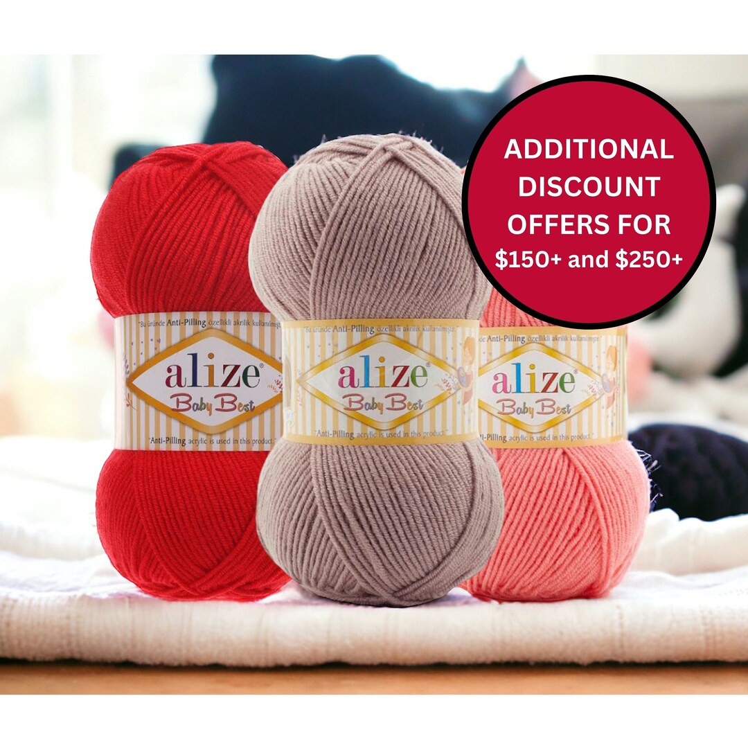 Alize Baby Best Yarn, Baby Soft Yarn, Anti Pilling Yarn, Hypoallergenic