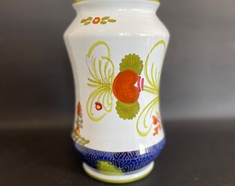 Hand-painted Italian Artistic Ceramic Flower Vase - H 20 Cm