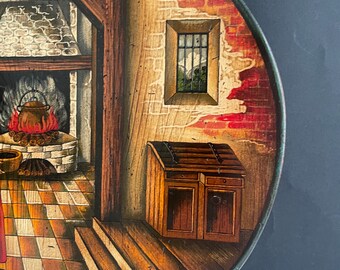 大型油彩画 R.Simonetto【Wood Art】