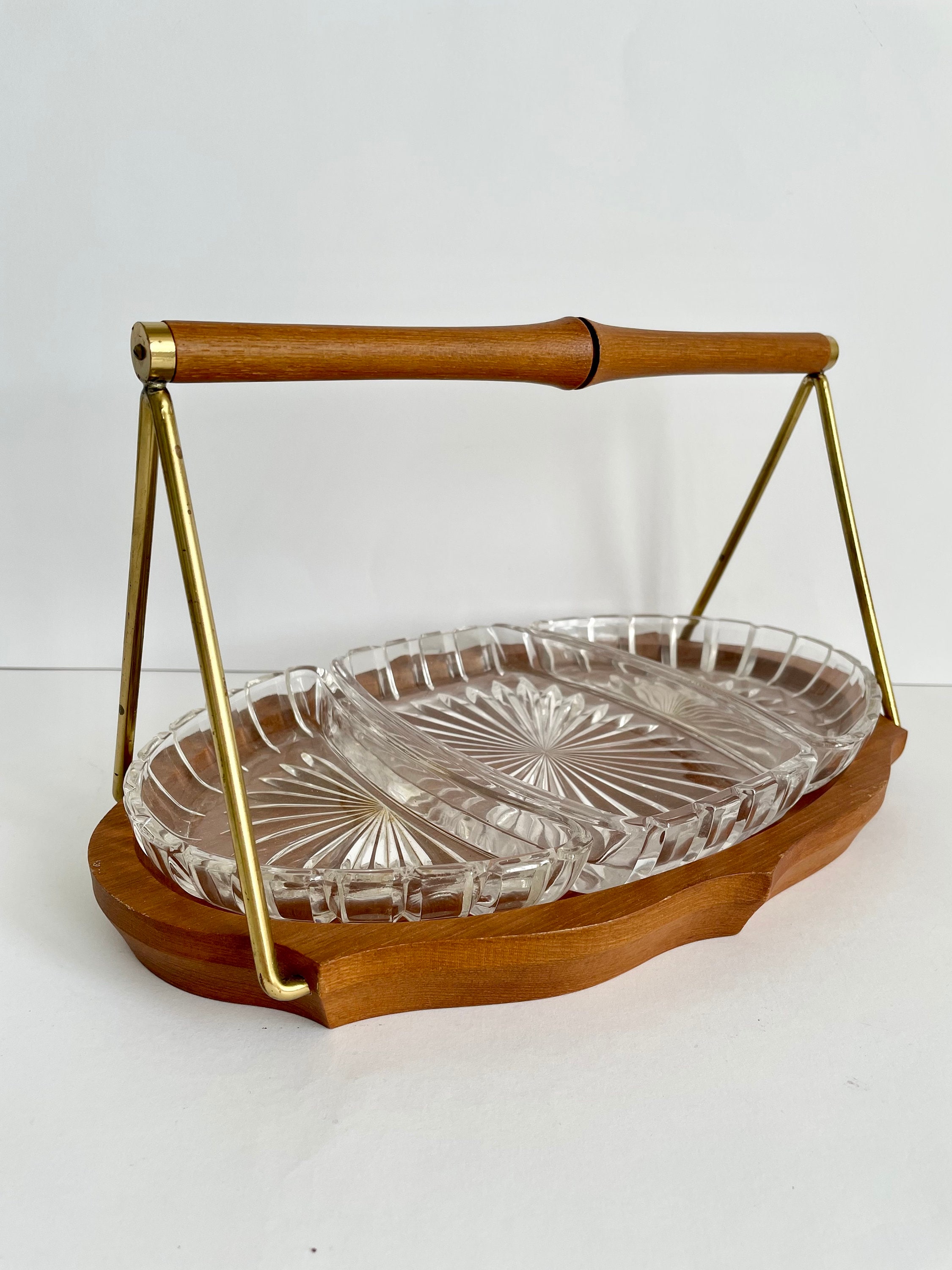 Ciotola Frutta Vetro Con Coperchio Legno - Centrotavola Elegante Per Cucina - Foto 4