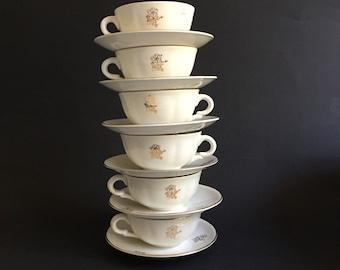 Tea Cups, Cappuccino, Hot Chocolate, Herbal Tea - 1950s - Pagnossin Ceramiche Made in Italy - Collectible cups - Singles cup