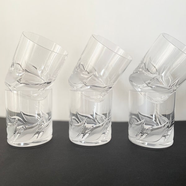 RCR Toscaanse kristallen glazen - Royal Cristal Rock / Vintage jaren '80 servies / Glas voor WATER/WHISKY