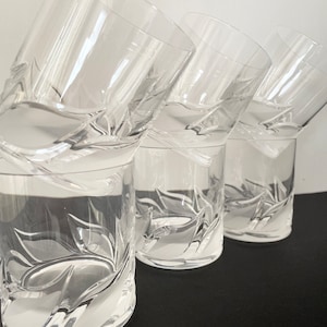 RCR Toscana Italian Crystal Glass Set - Royal Cristal Rock / Vintage 1980s Tableware / Water/Whisky Glass