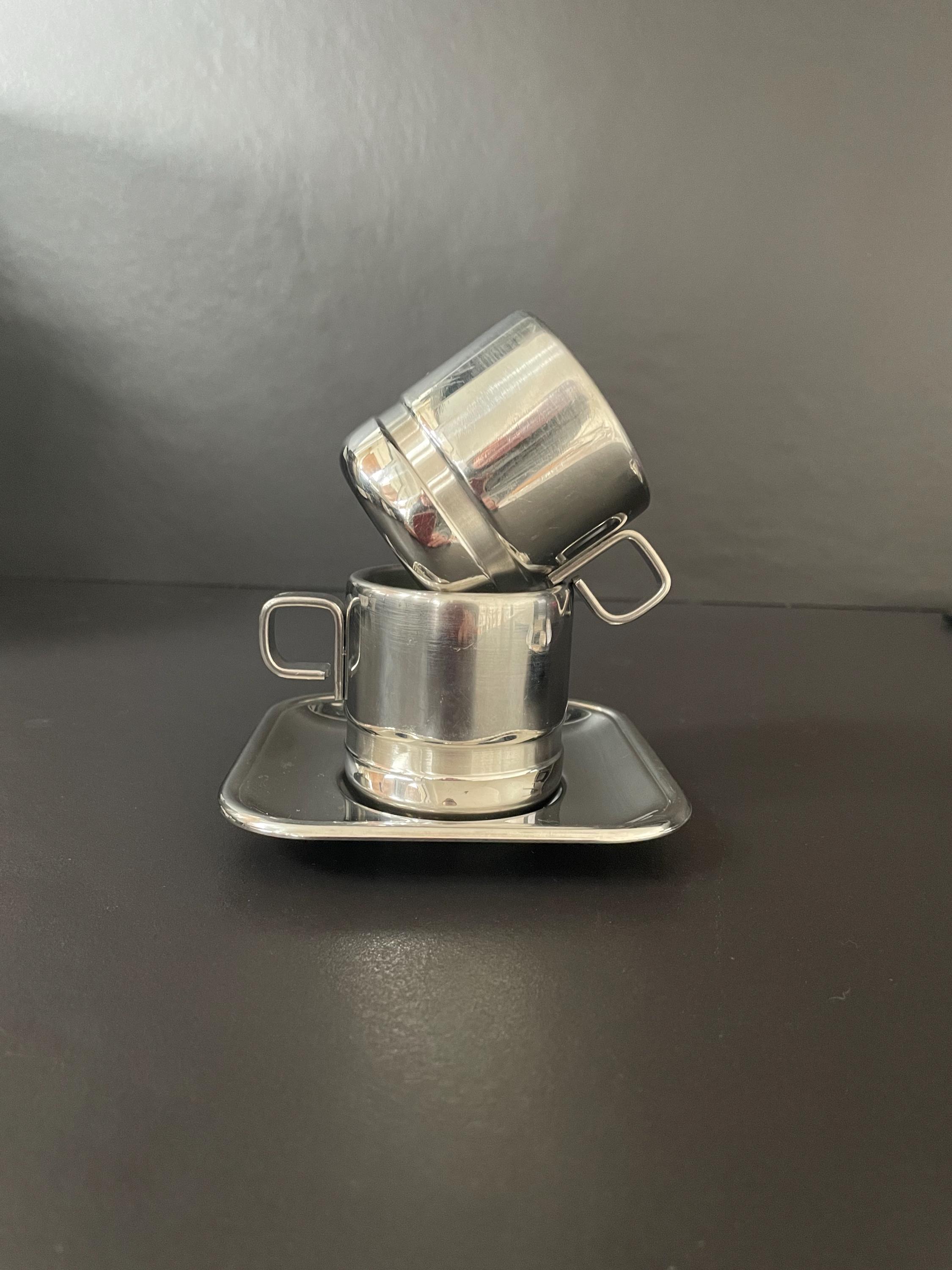 【1970 年代のヴィンテージ】Morinox エスプレッソカップ6個&トレイ 1970 年代のヴィンテージ】Morinox エスプレッソカップ6個