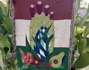Flores Antiguas X Cobijas Tejidas
