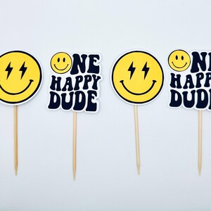 thumbnail image 2 of One Happy Dude Smiley Face SVG PNG First Birthday 1st Birthday One Cool 2 of 12