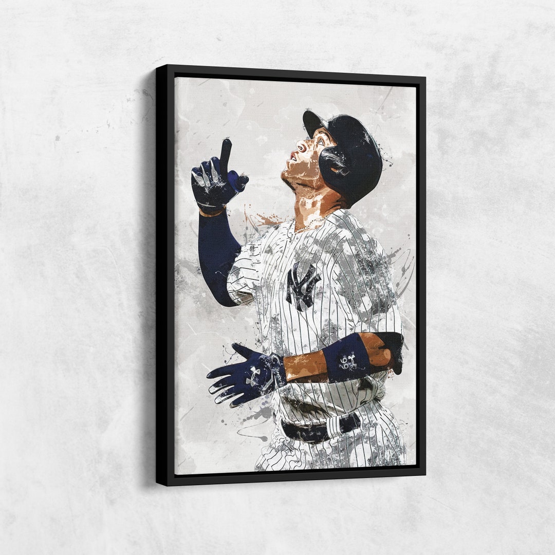 Aaron Judge Poster New York Yankees Canvas Print Framed Etsy
