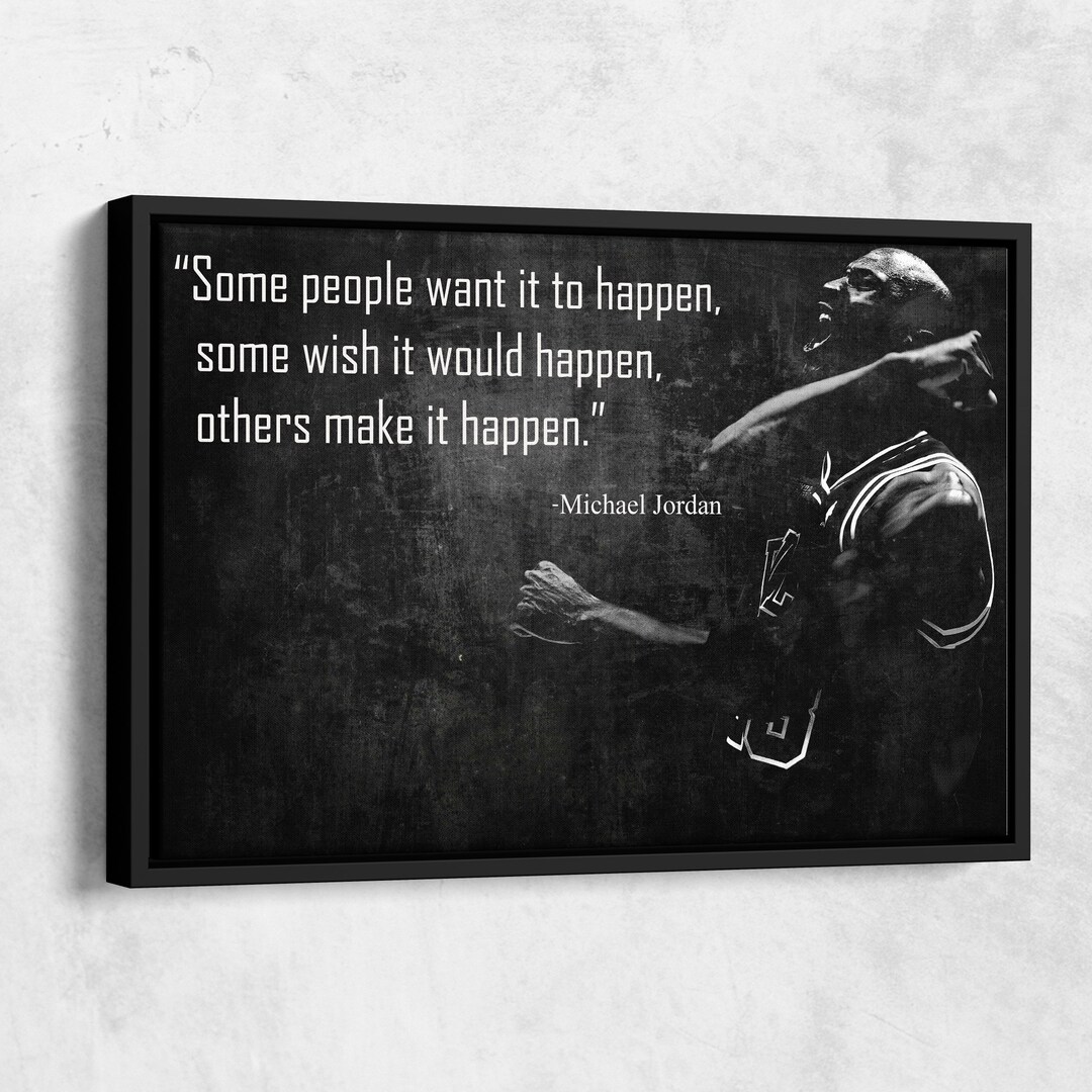 Michael Jordan Quote Poster Black and White Chicago Bulls Etsy