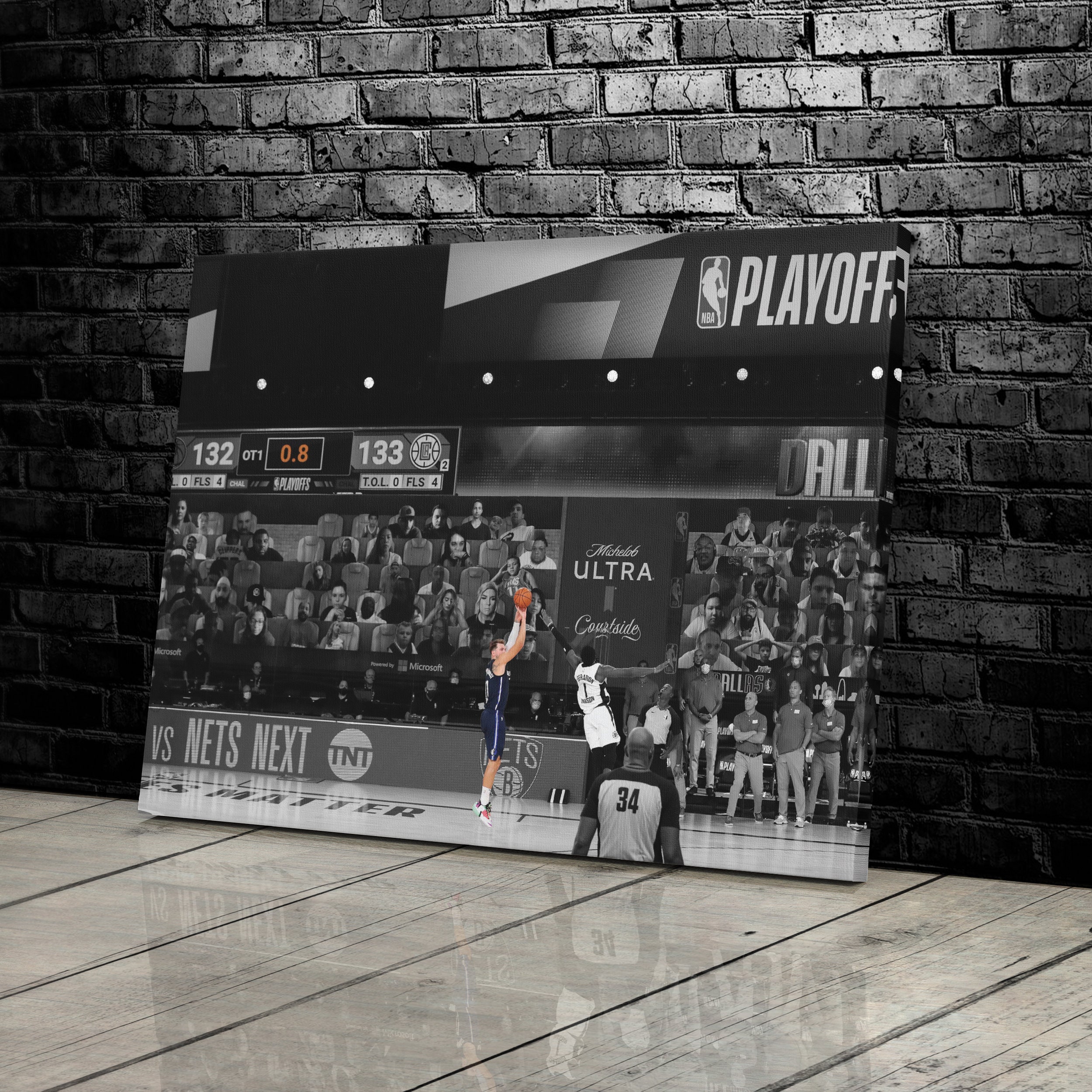 Luka Doncic Buzzer Beater vs Clippers Poster Dallas Mavericks Etsy 日本