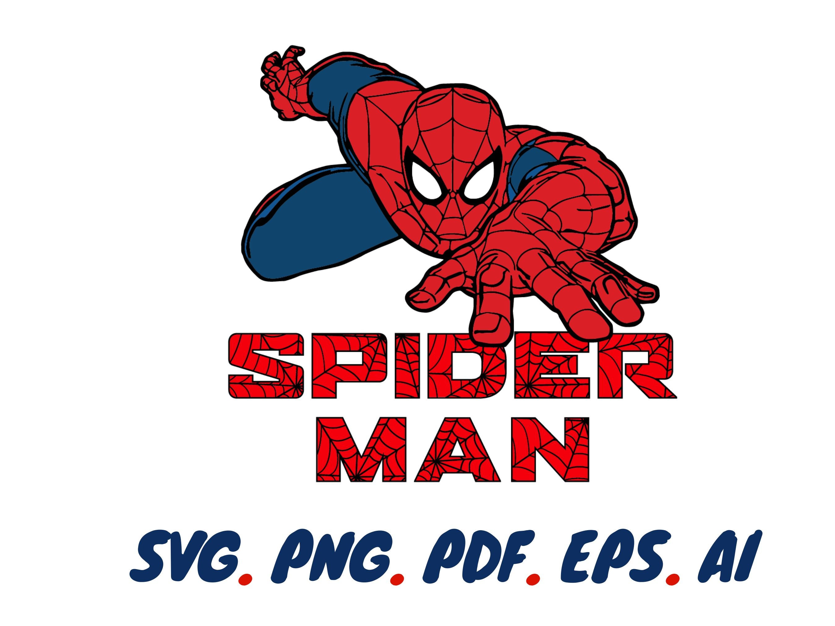 SPIDERMAN SVG Spiderman Hero Svg Marvel Svg , Png, EPS, Cut Files