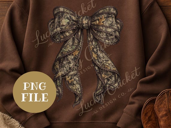 Camo Bow Shirt Design, Country Girl PNG (Digital Download)
