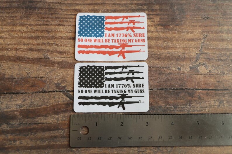 1776 2A American Flag Sticker Decal (choose Your Color), Patriot, USA ...