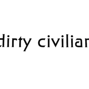 Dirty Civilian Decal, , USA,  Patriot, Freedom