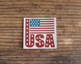 USA Flag Sticker Decal
