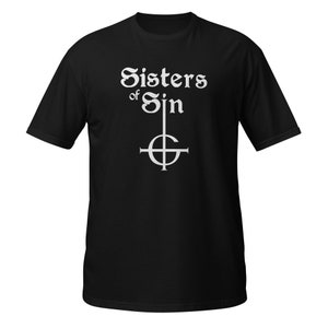 Ghost Sisters of Sin T-shirt, Ghost BC Metal Rock Band shirt, Ghoulette Holy Mary Cross Grucifix, Papa Emeritus Cardinal Copia Imperatour