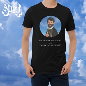Ghost Jesus he knows me The Afternoon Sermon with Father Jim Defroque, Holy Hits, Metal Ghost Band Shirt, Tobias Forge Phantomime