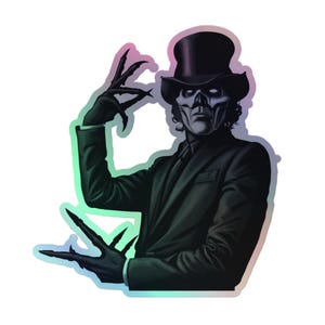 Ghost Papa V Perpetua Holographic Stickers Decal | Ghost BC Metal Rock Music Band | Cardinal Copia, Nameless Ghouls, Tobias Forge