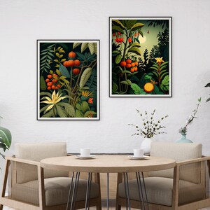 Set of 5 Botanical Prints of Tropical Plants - Botanical Poster - A2/A3/A4/A5/A6 DIGITAL DOWNLOAD - Printable Wall Art