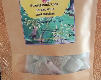 Strong Back Root Sarsaparilla and Medina  Herbal tea bags