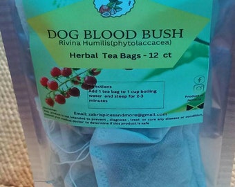 Dog blood bush tea bags 12 CT in pack