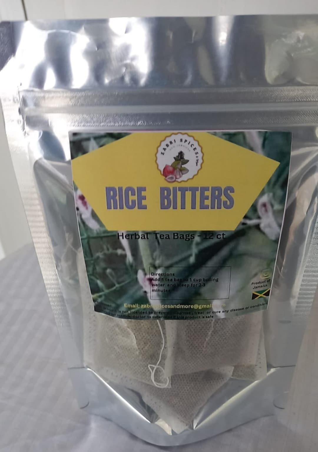 Jamaican Rice Bitters Herbal Tea Bags Etsy