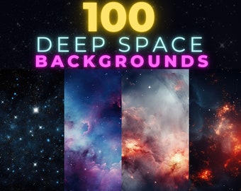 100  Space Backgrounds Pack | 4K 16:10 Backdrops for Websites and Animators | Instant Access Digital Download | No copyright Commercial Use