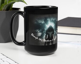 NFT-inspired Coffee Mug, Coffee Mug Unique, NFT Designer Mug, Christmas Gift Idea, Coffee Gift - Through the Darkness I Will Prevail mug