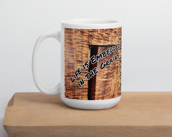 Woodgrain coffee mug, NFT mug, Tea Mug, Designer mug, Crypto Mug, Coffee mug gift, Christmas Gift idea, Coffee cup, woodworking mug birthday