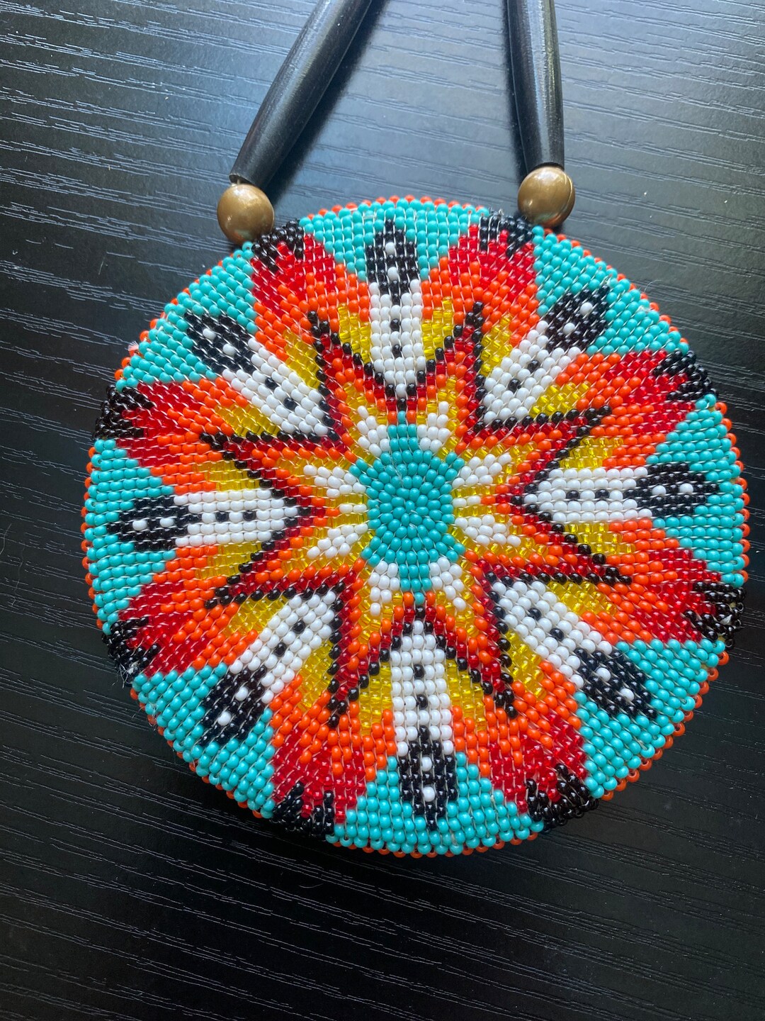 Beaded Medallion Etsy
