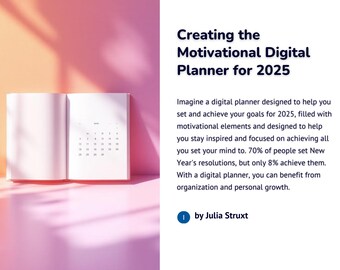 eBoek met motiverende doelen stellen digitale planner 2025 | Bereik je dromen en creëer blijvende gewoonten!