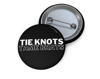 Krawattenknoten. Zahme Gören Anstecker Anstecknadel Flair