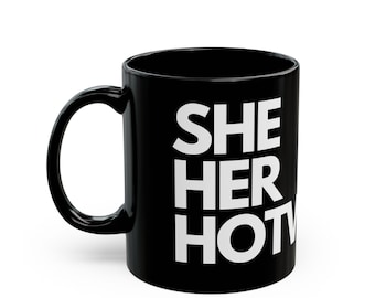 Sie ihre Hot Wife Pronomen Getränkebehälter Kaffeetasse