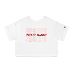 Por favor, papá camiseta corta para mujer