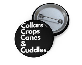 Canes+Cuddles Button Pin Flair